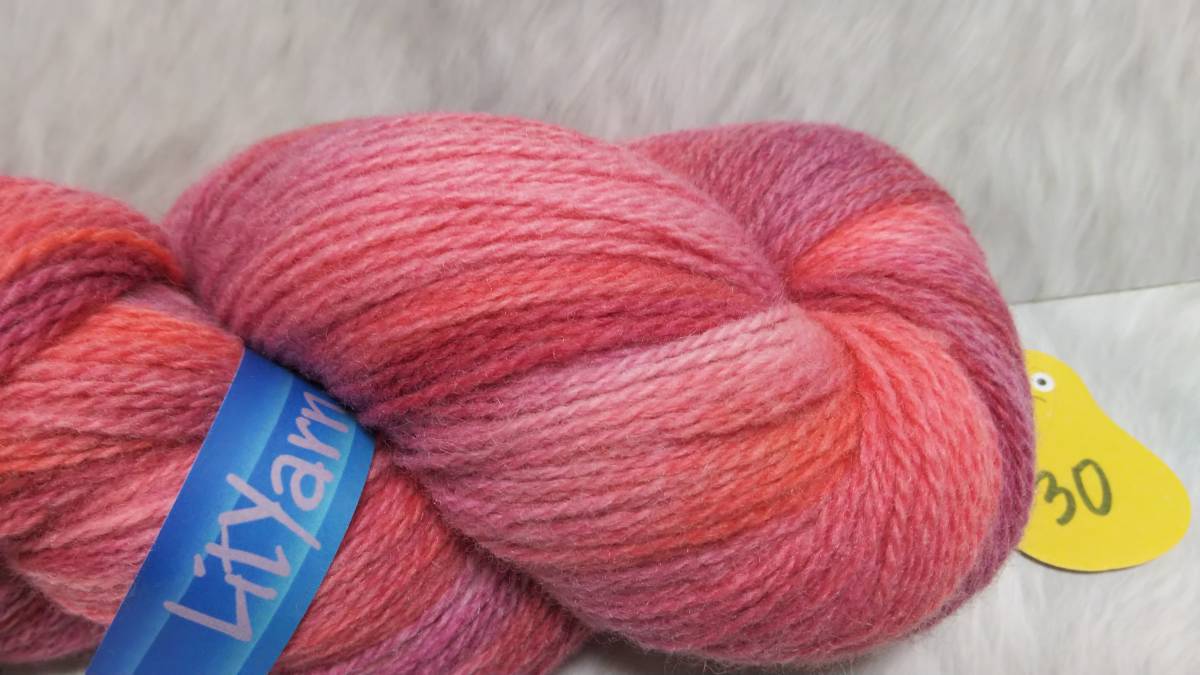 輸入　毛糸　Lit Yarn Hand Dyed Wool　ハンドダイドウール　手染め　ウール100％　150g×1個　540ｍ　カラー30　リトアニア　海外_画像2