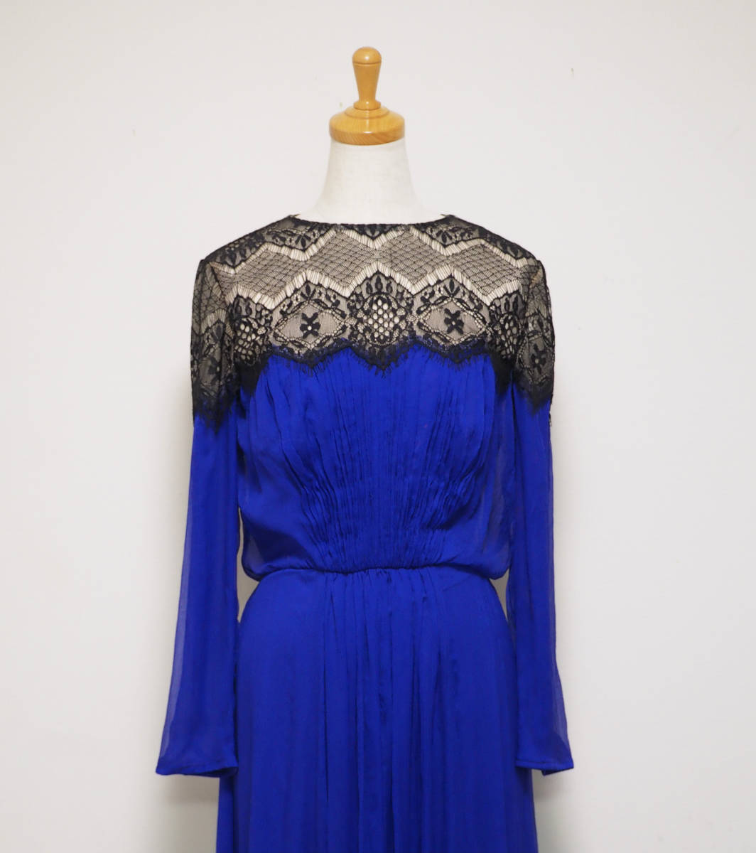 TADASHI SHOJI　タダシショージ　ROYAL BLUE & BLACK　ワンピース　「２ 」/ ７ー９号程度