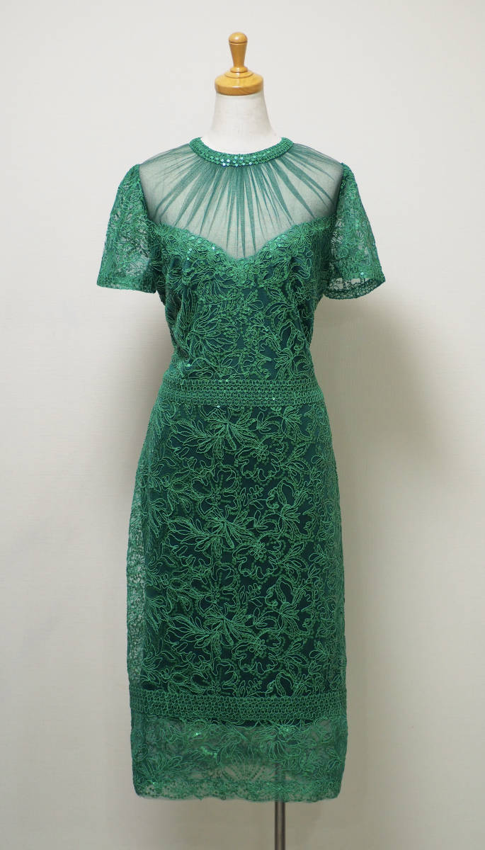 TADASHI SHOJI　タダシショージ　GREEN　ワンピース　「１２ 」/ XL_画像2