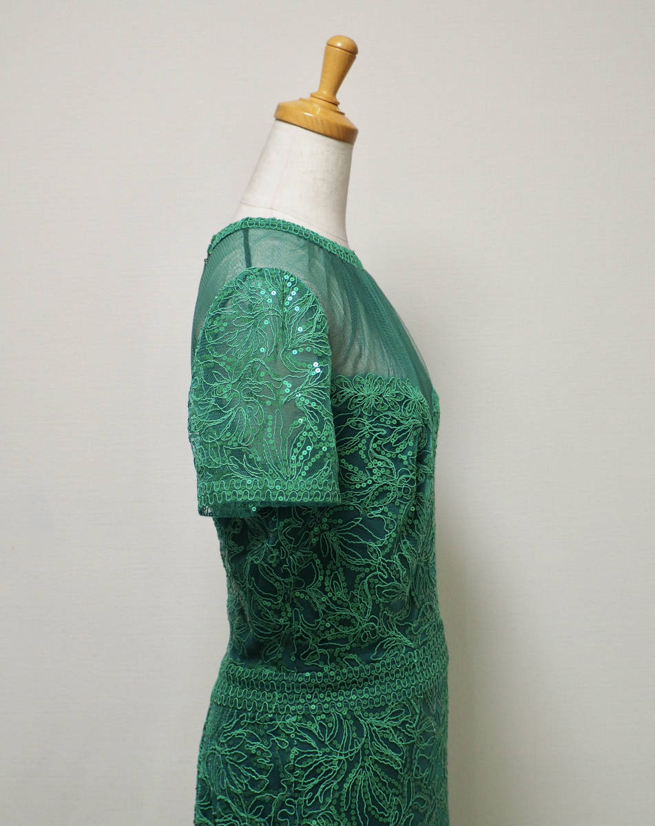 TADASHI SHOJI　タダシショージ　GREEN　ワンピース　「１２ 」/ XL_画像6