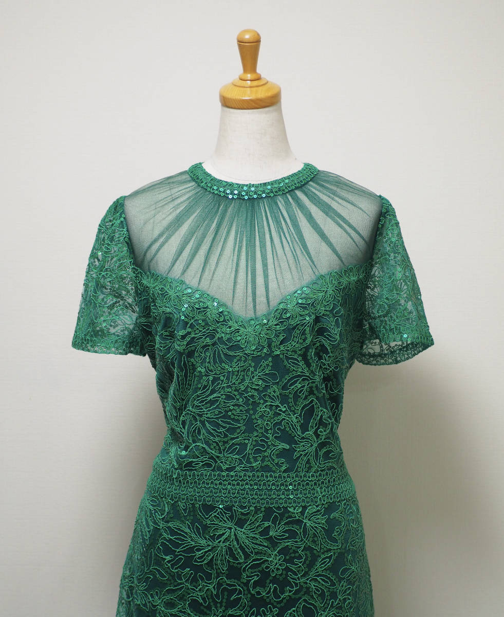 TADASHI SHOJI　タダシショージ　GREEN　ワンピース　「１２ 」/ XL_画像5