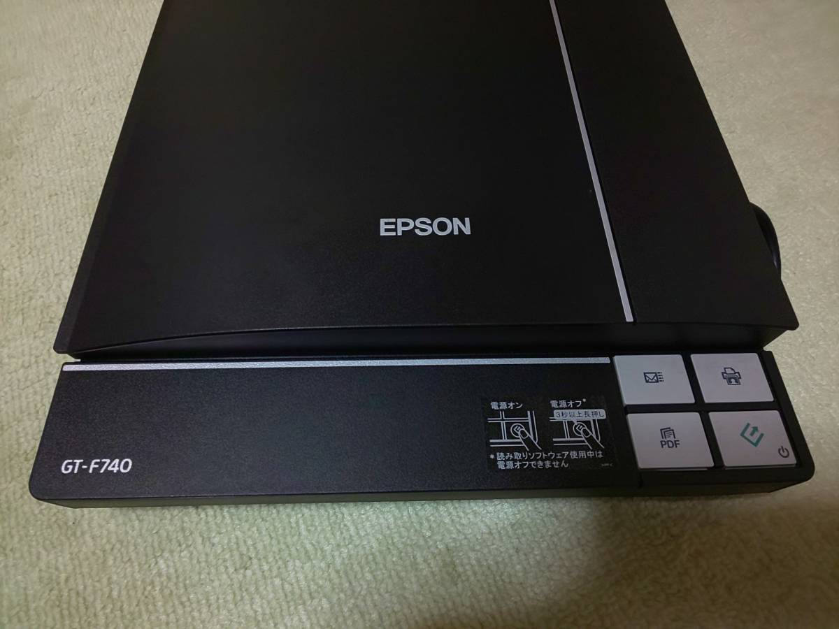[ Junk ] Epson desk-top type Flat bed color image scanner GT-F740 reading taking . hour rainbow-colored line . go out 