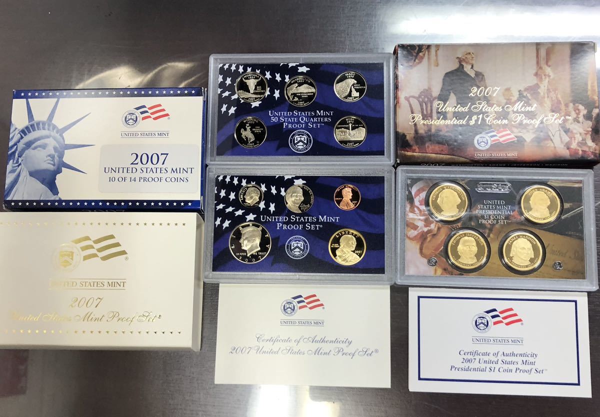 2007 アメリカ プルーフセット UNITED STATES MINT PROOF SET 貨幣セット_画像1