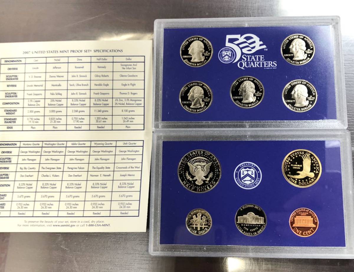 2007 アメリカ プルーフセット UNITED STATES MINT PROOF SET 貨幣セット_画像5