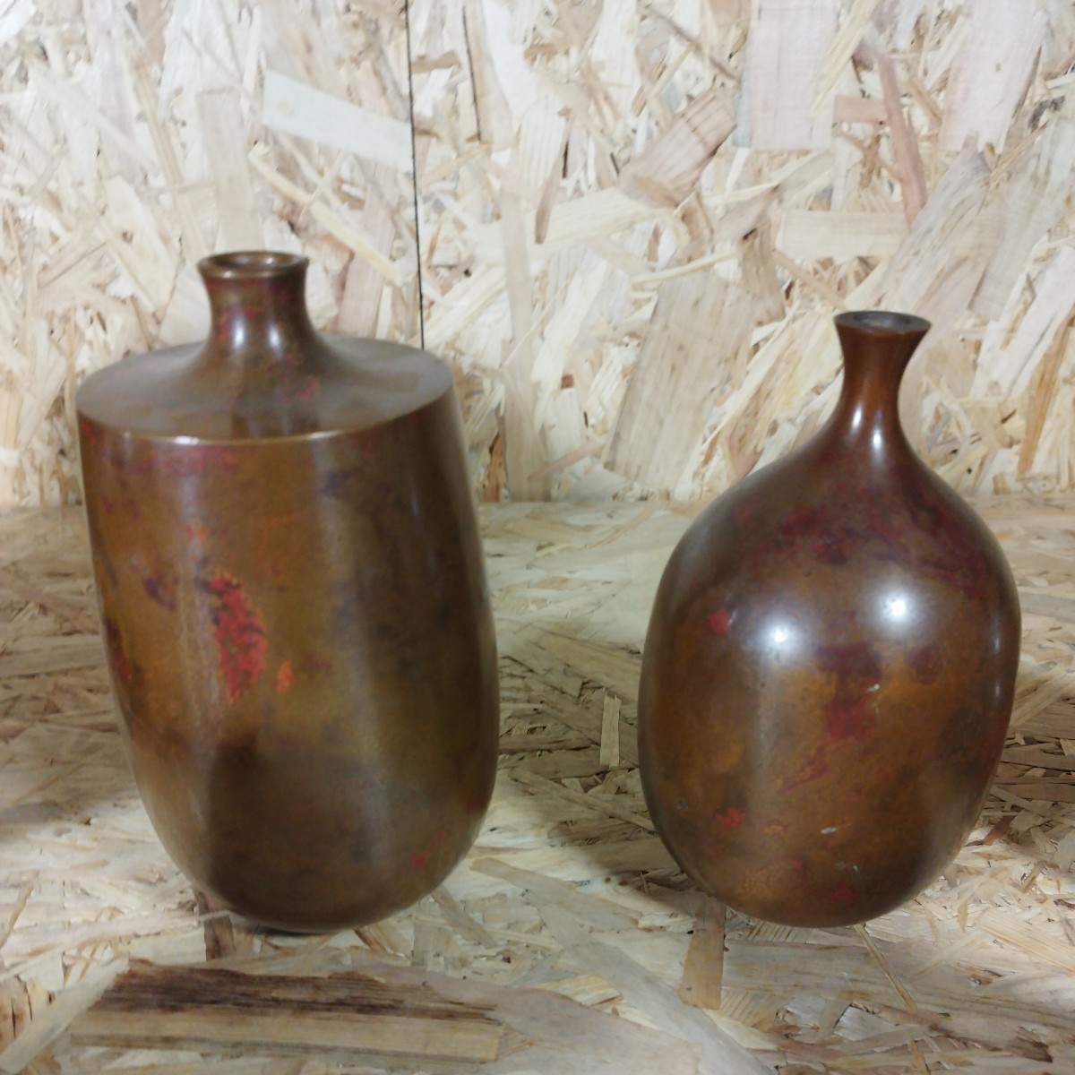 1円〜/山形鋳物/青銅/朱銅/ブロンズ/銅製/花器/花入/銅花瓶/壺 1円〜/山形鋳物/青銅/朱銅/ブロンズ/銅製/花器/花入/銅花瓶/壺