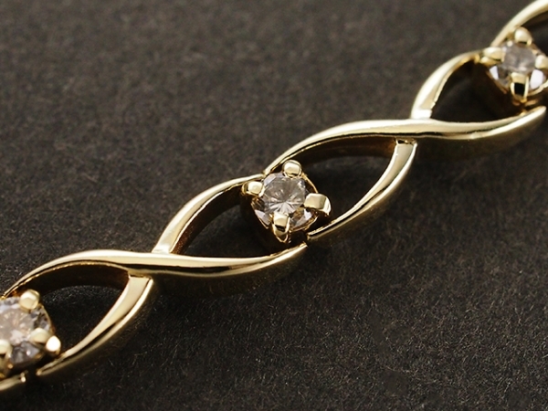  diamond /1.00ct design bracele K18YG