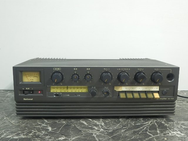 B5622M National ナショナル パワーアンプ AM/FMラジオ付 WA-755A 通電確認_画像1
