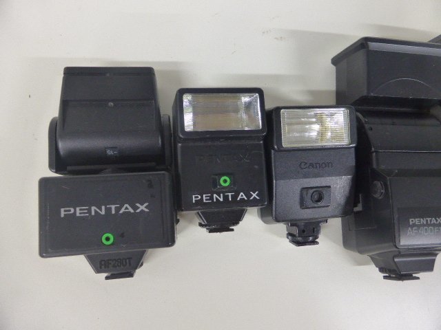 W8273S * ストロボまとめ売り*PENTAX AF280T AF200T AF400FTZ CanonCANON SPEEDLITE155A NikonSPEEDLIGHT SB-16【ジャンク品】_画像2