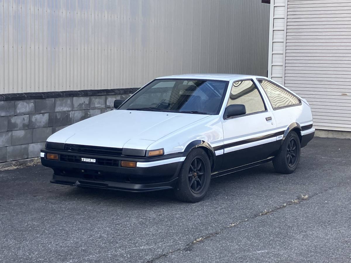 AE86 トレノ 前期 GTV ボディ程度良好 フル内装 サンルーフ エアコン S59年式 3ドア 車高調 LSD フジツボマフラー ハチロク 頭文字D レビン_画像1