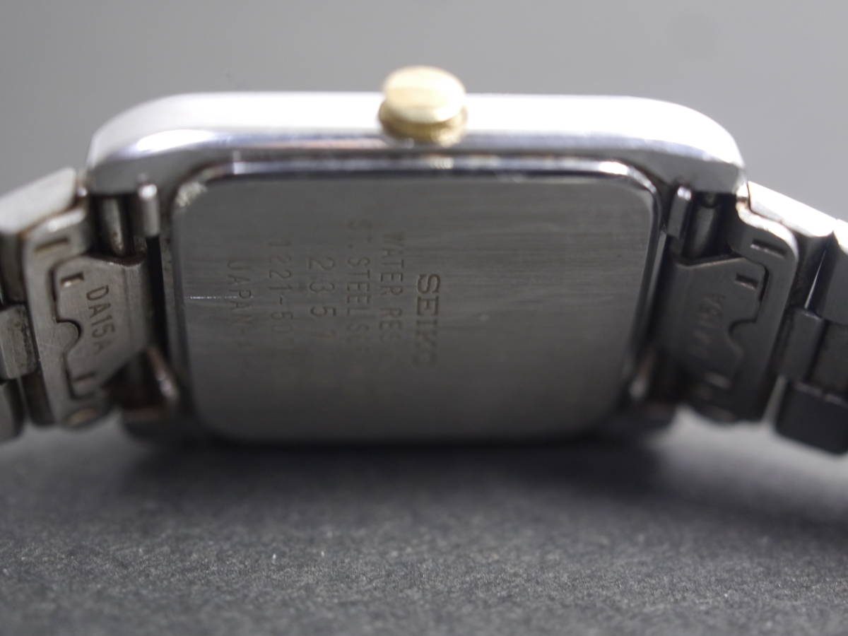 セイコー SEIKO クォーツ 3針 純正ベルト 1221-5070 女性用 レディース 腕時計 W786 稼働品_画像7