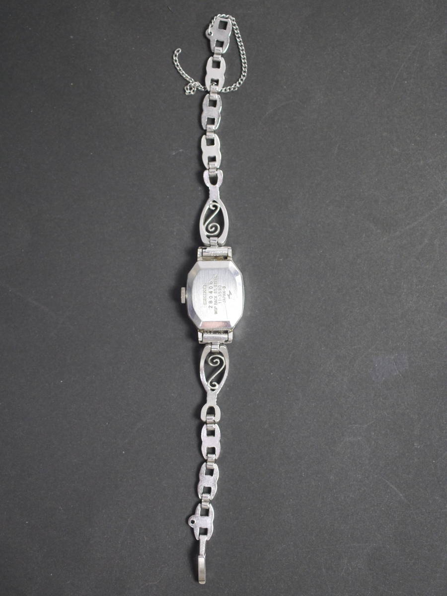 セイコー SEIKO 21石 手巻き 2針 11-3590 女性用 レディース 腕時計 W857 ジャンク_画像6