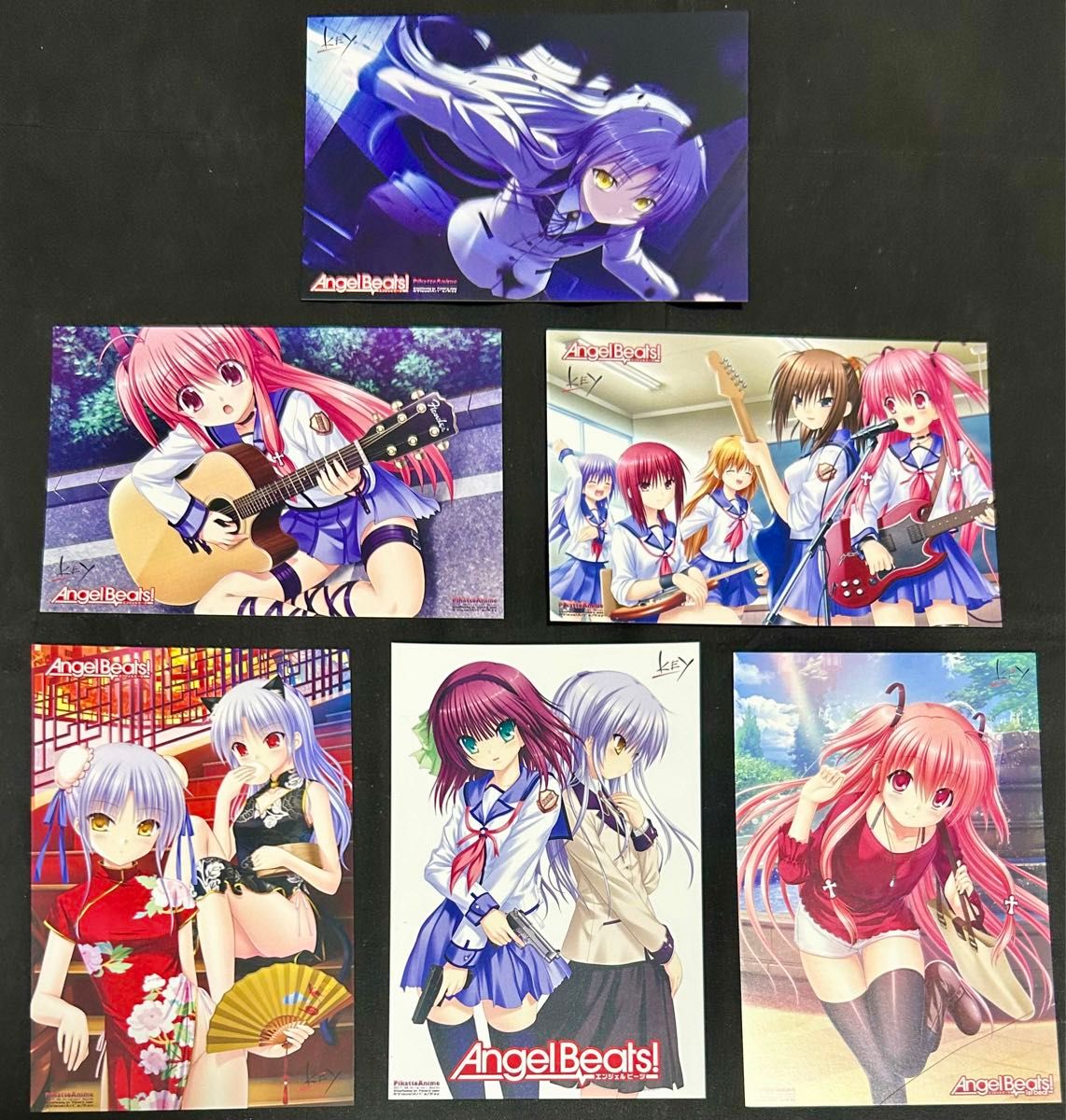 エンジェルビーツ!  イラストカード ポストカード 仲村ゆり 天使 立華かなで ユイ 岩沢 Key Angel Beats!