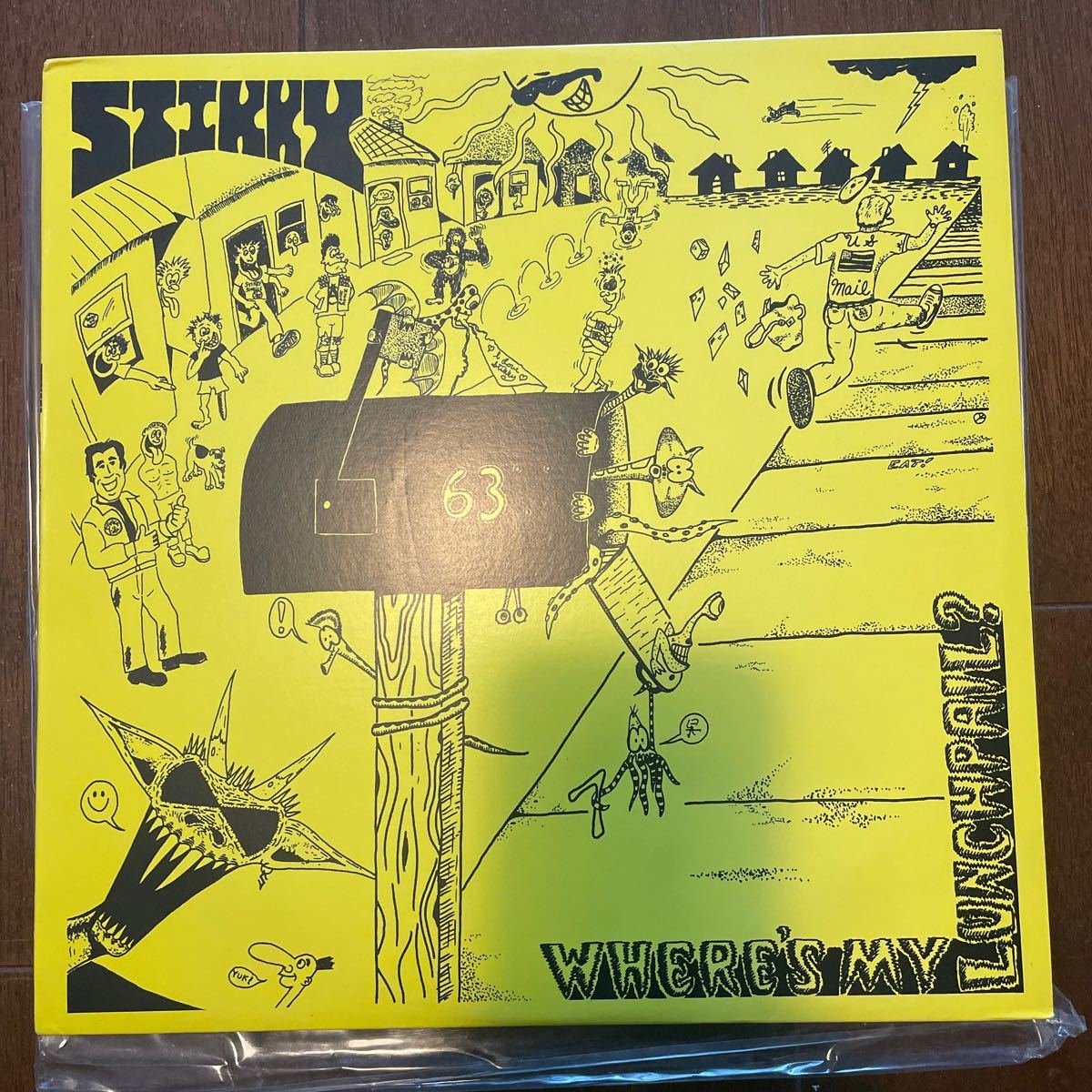 中古LP Stikky Where's My Lunchpail? 歌詞カードあり　パンク　SPAZZ_画像1