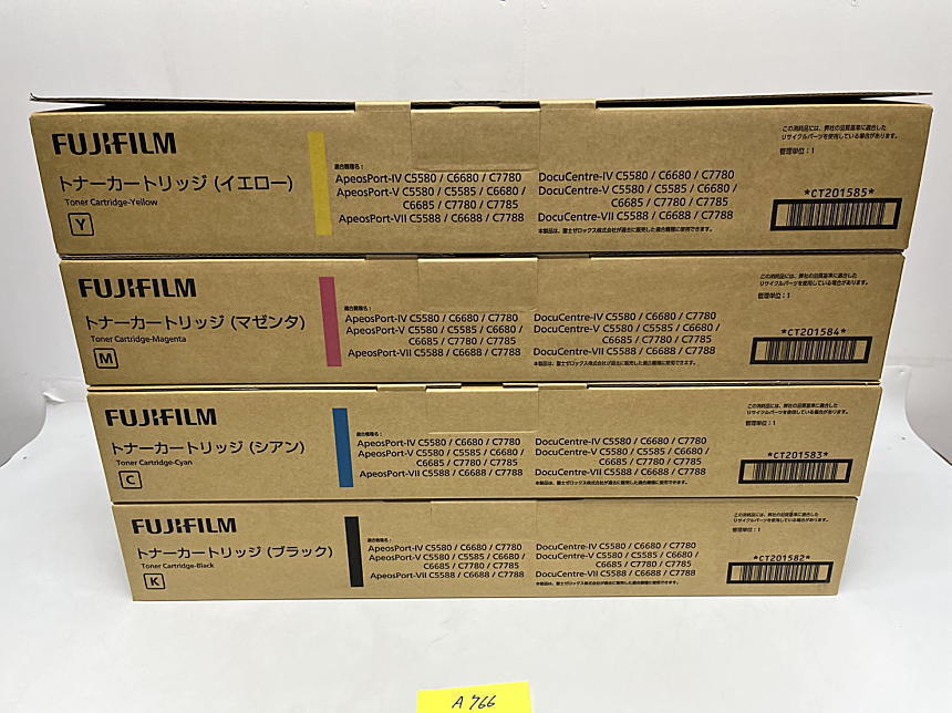 A-766【新品】富士フィルムビジネスイノベーション FUJIFILM　トナーカートリッジ　CT201582/CT201583/CT201584/CT201585 K/C/M/Y 4本 純正_画像4