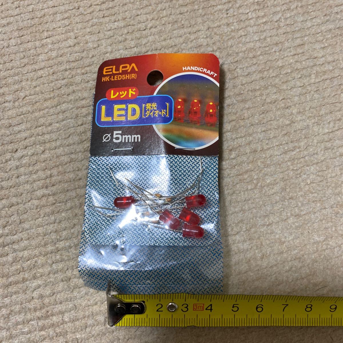 ☆エルパ ELPA レッド LED 5mm 未開封 未使用 新古品☆の画像2