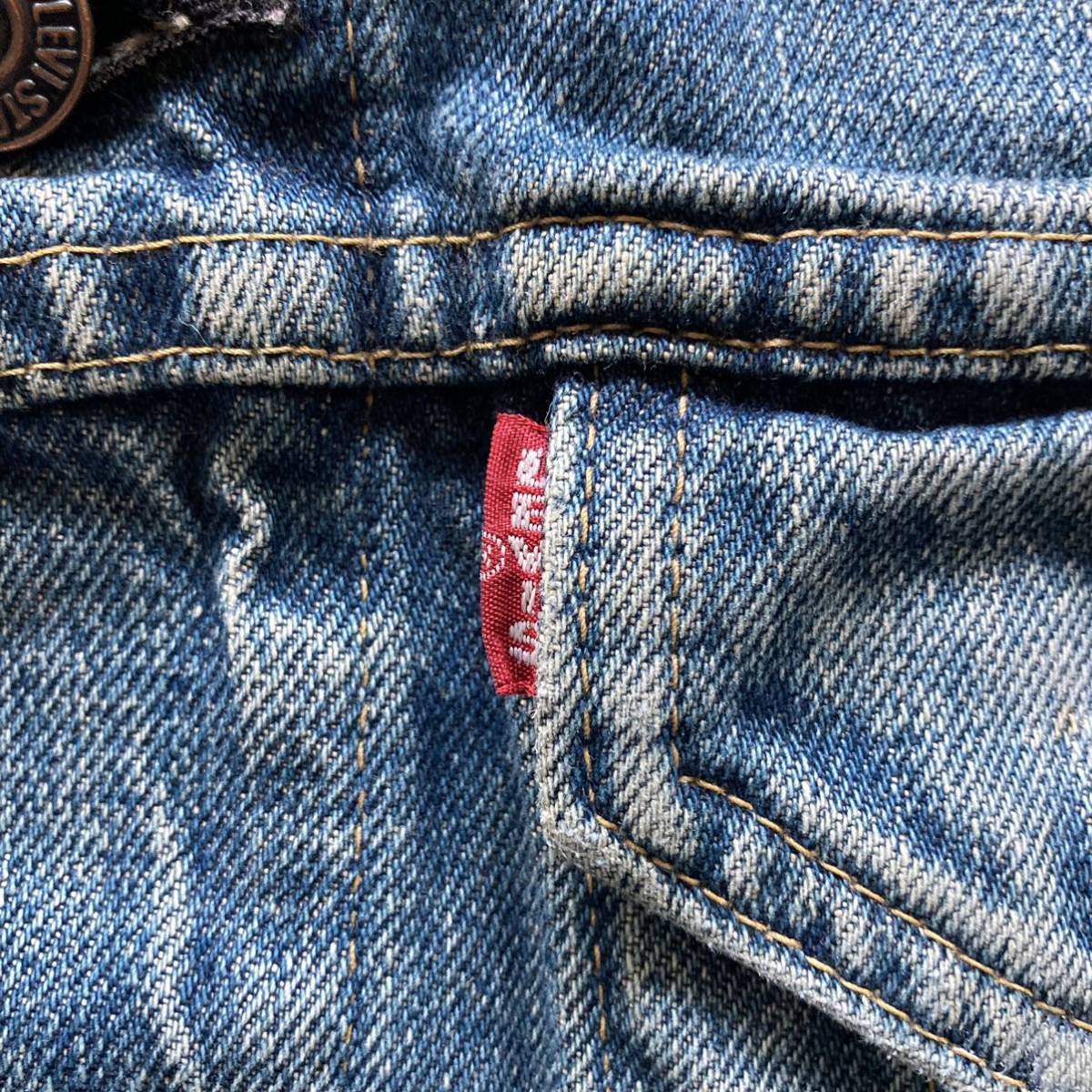 90s Levi's 71557 リーバイス 3rd サード 復刻 日本製 BIG E ジージャン デニムジャケット 38の画像5