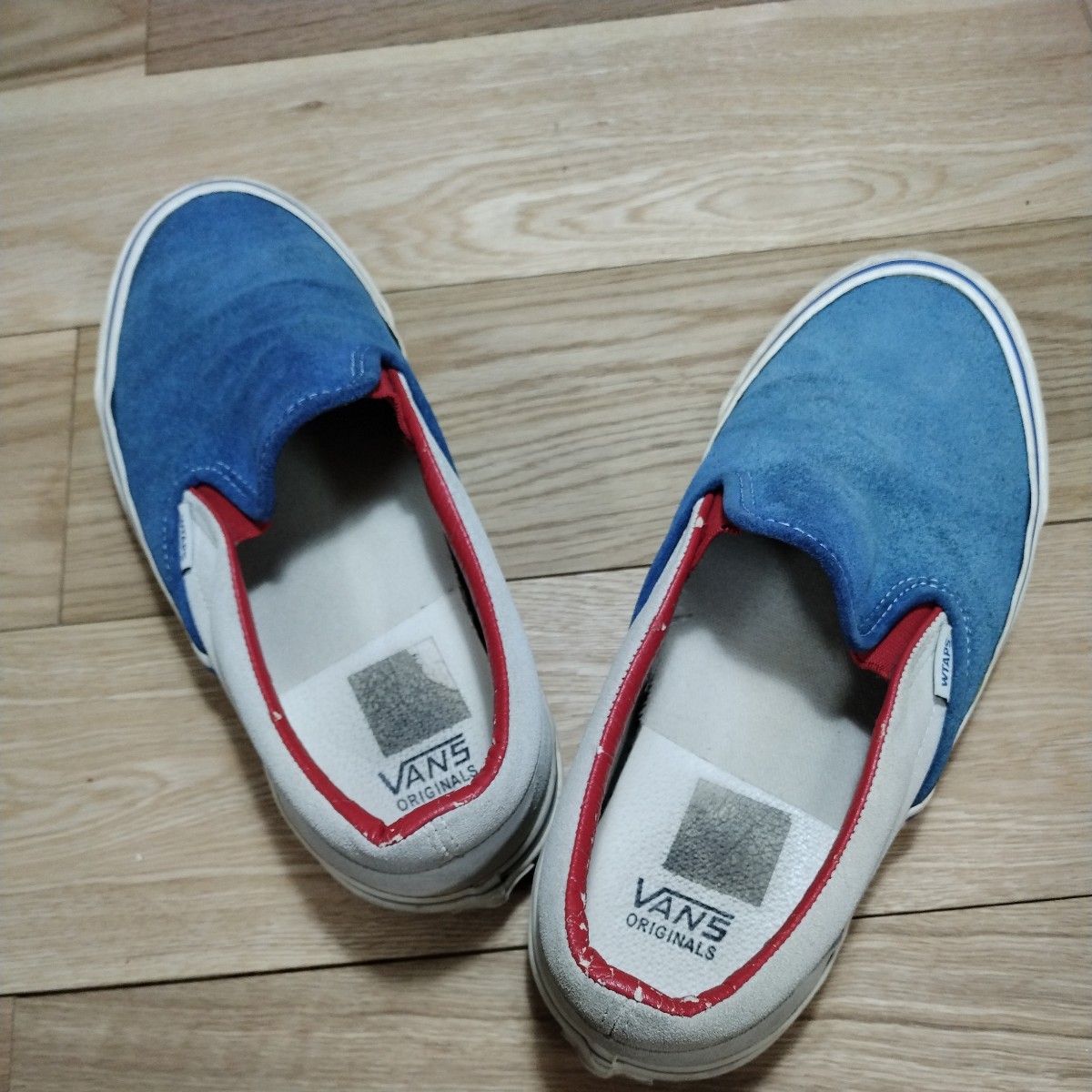 スニーカー VANS スエード シューズ　wtaps スリッポン　us9.5 トリコロール　シンジケート　バンズ　01_画像6