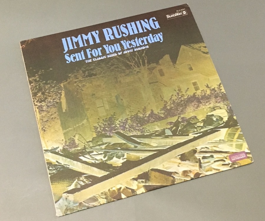 LP［ジミー・ラッシング／Sent For You Yesterday-The Classic Blues Of Jimmy Rushing］us◆白ラベル◆BluesWay◆Count Basie_画像1