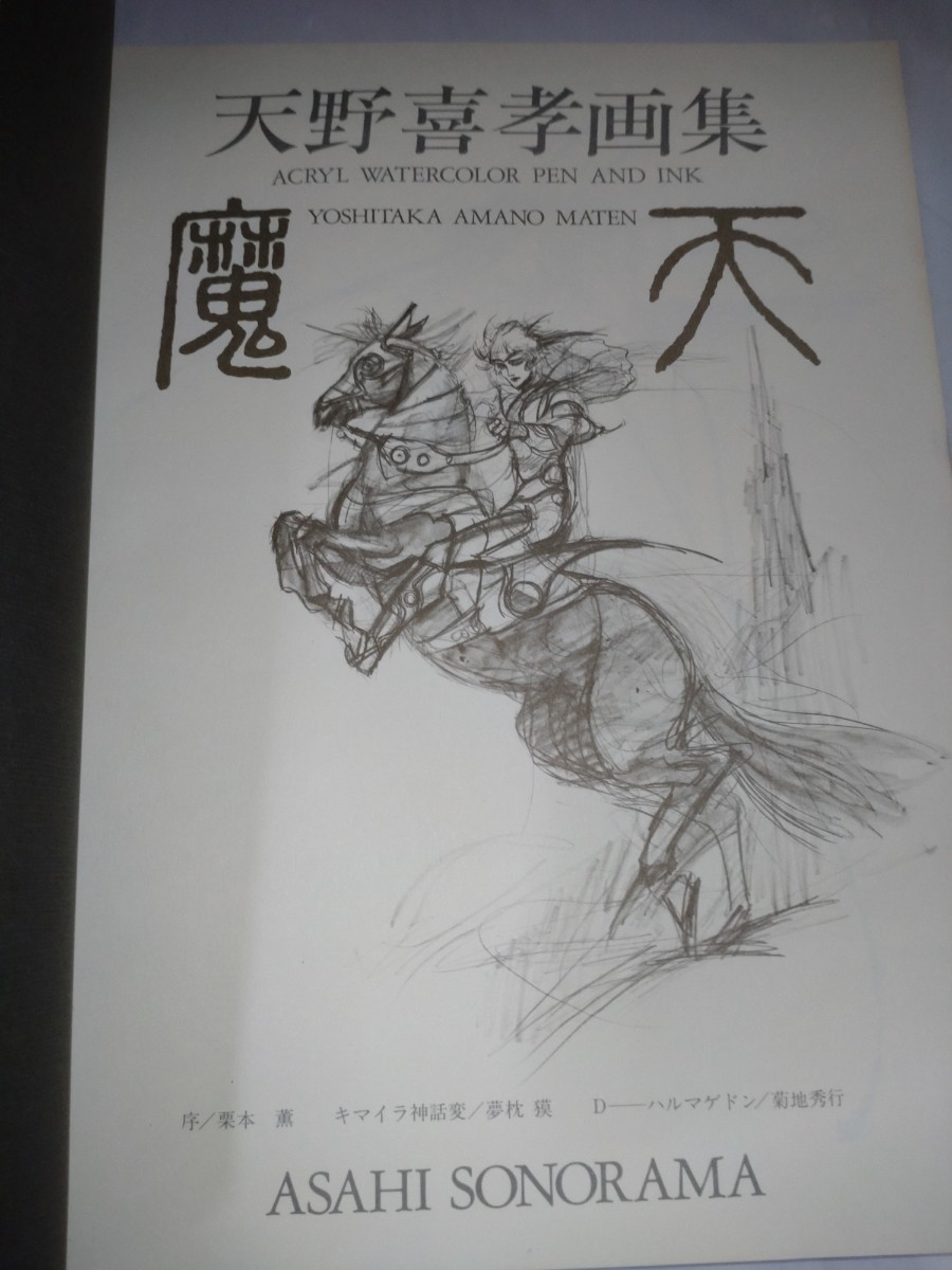 天野喜孝画集 魔天 天野喜孝_画像4