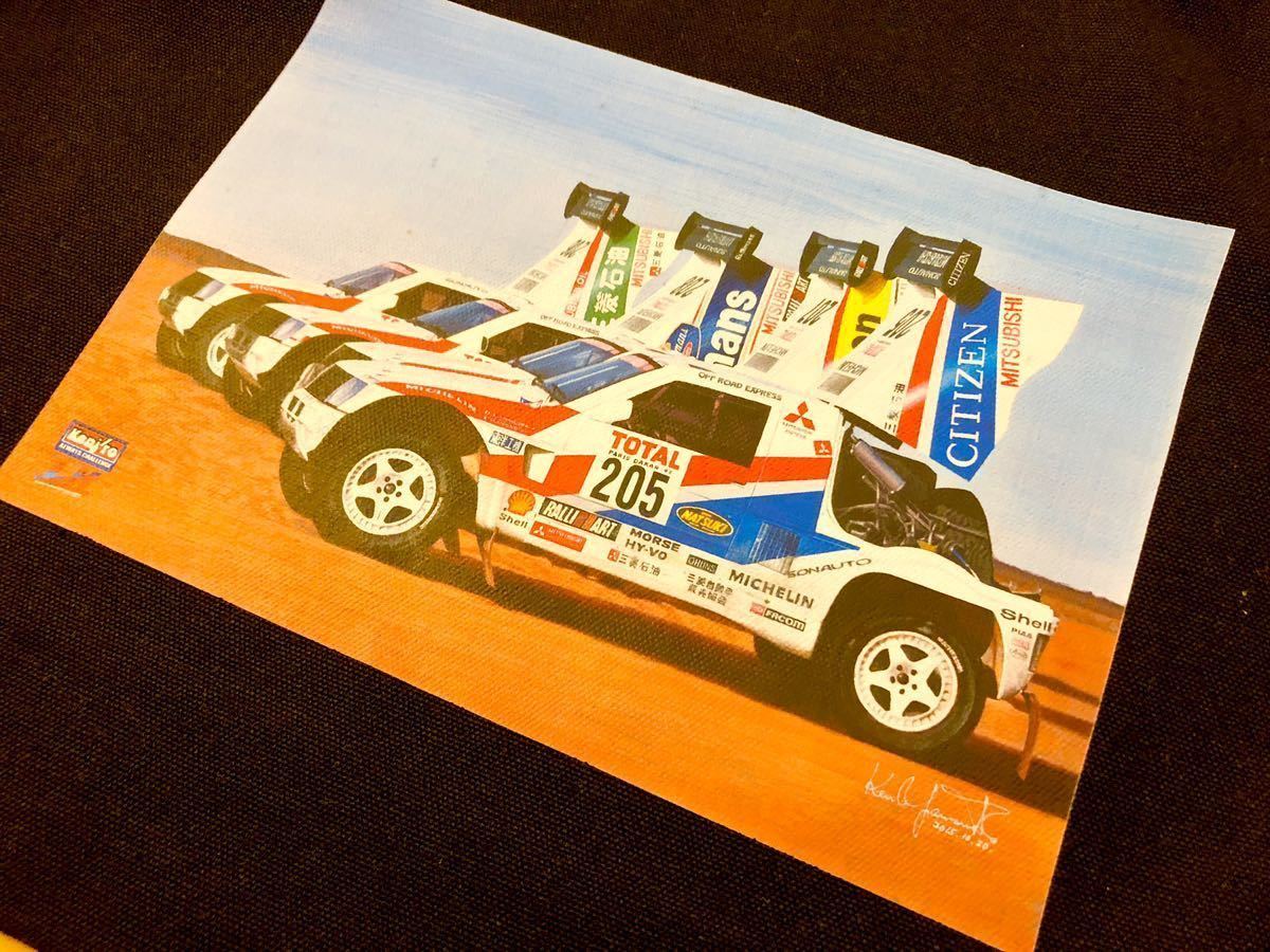 1993パリダカールラリー三菱パジェロ・トートバッグ★篠塚建次郎LKPオリジナルバッグ★PAJERO★Paris Dakar Rallye_画像1