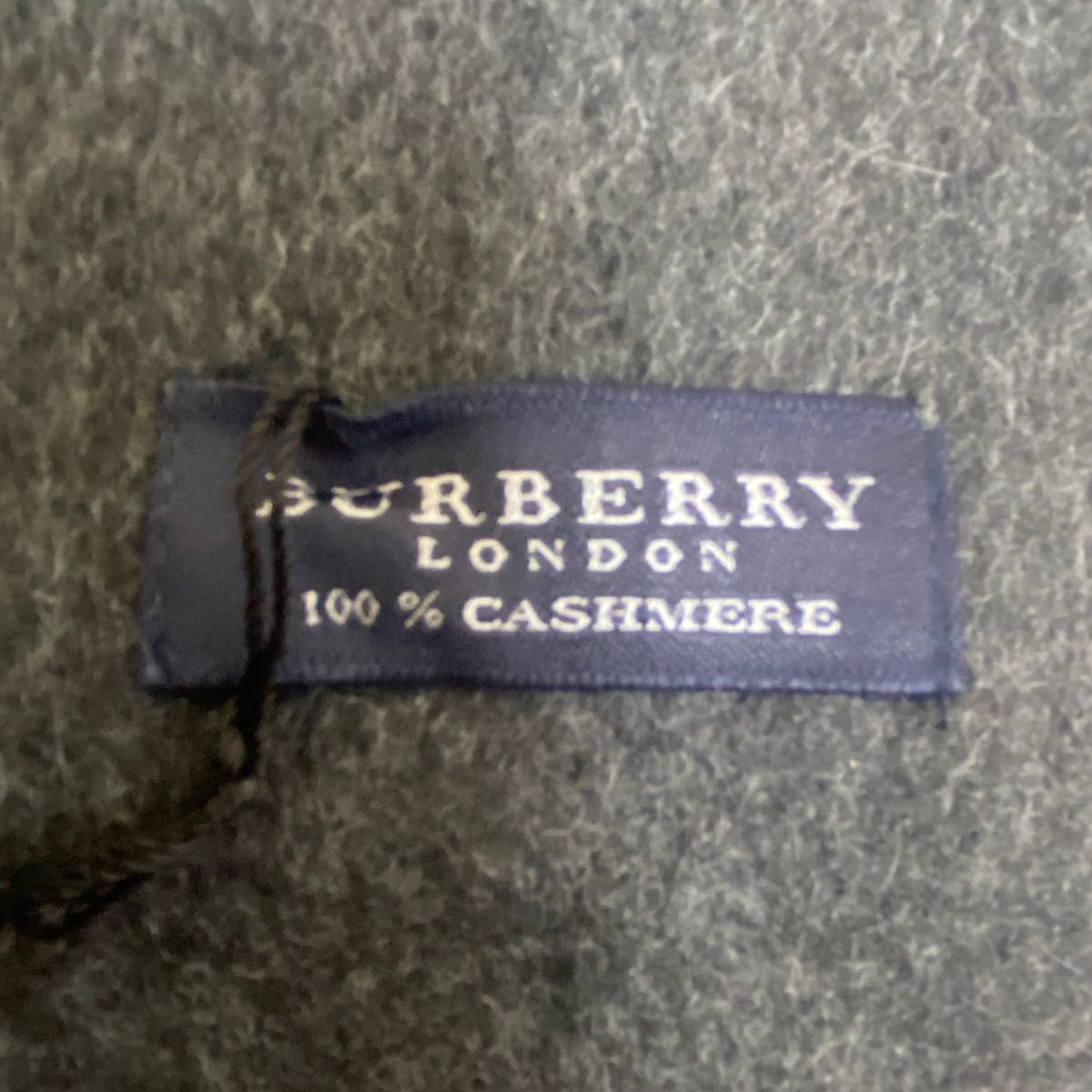 BURBERRY　バーバリー　マフラー　カシミア100％　チャコールグレー