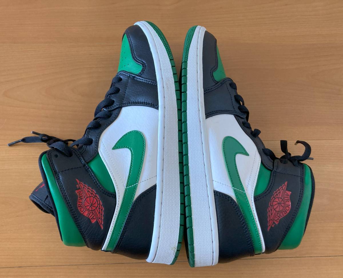 ナイキ NIKE AIR JORDAN 1 MID PINE GREEN 27.5cm 554724-067 エア ジョーダン I ミッド パイン グリーン _画像7