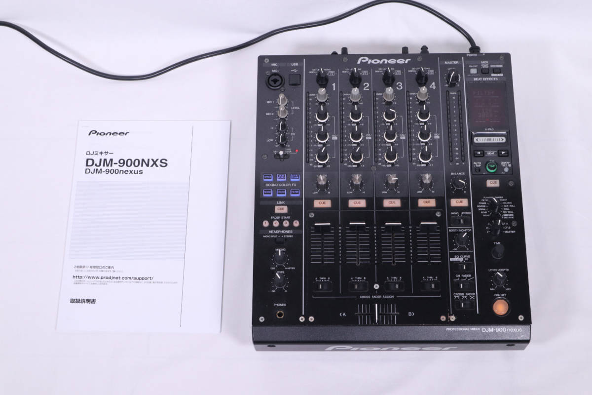 良品・動作確認済み パイオニア Pioneer DJ 4ch ミキサー DJM-900NXS_画像1