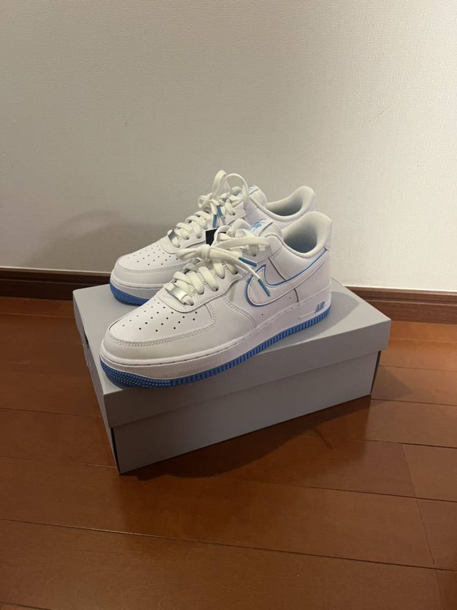 27.0cm Nike Air Force 1 Low White and University Blue 27cm 9 DV0788-101