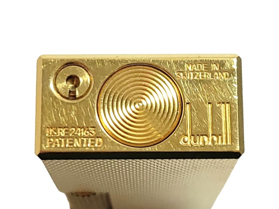 【ジャンク品】dunhill/ダンヒル サイドローラー ガスライター ゴールドカラー 喫煙具 煙草/タバコグッズ (44602MT5)_画像7