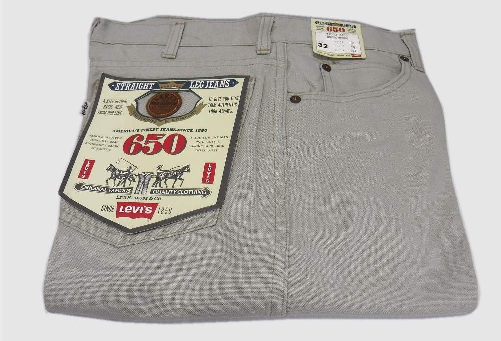 即決■★Levi's★■80ｓデッドストック650ストレート:SIZE=W32