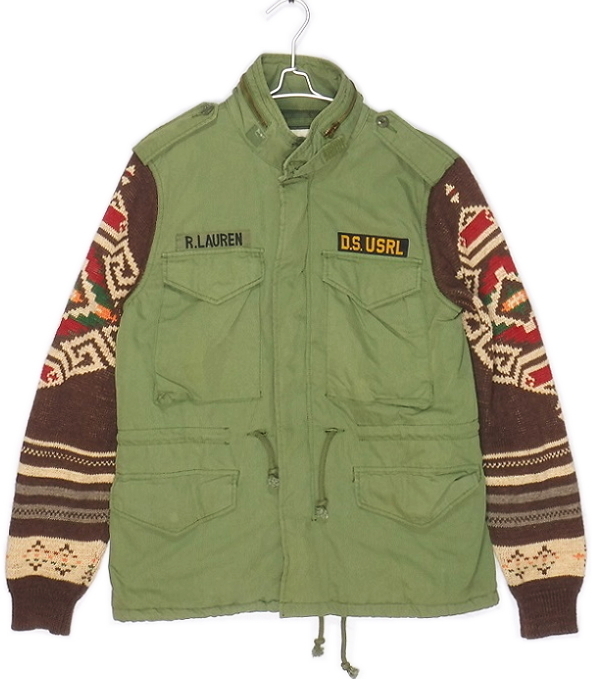 即決■★RalphLauren★■DENIM＆SUPPLY ニットスリーブフィールドジャケット：SIZE=M