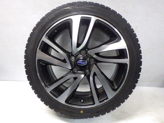 【中古】スバル純正/18x7.5J+55/114.3/5H/ダンロップ(ウィンターマックス)溝あり/225/45R18/18インチ スタッドレスタイヤホイール4本セット_画像6