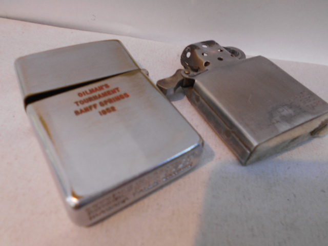 ビンテージ CANADA オンタリオ ナイアガラ1950スタンプ　ゴルファー 　Zippo 1950-1956年製　インナーも1950カナダ製　中古　_画像4