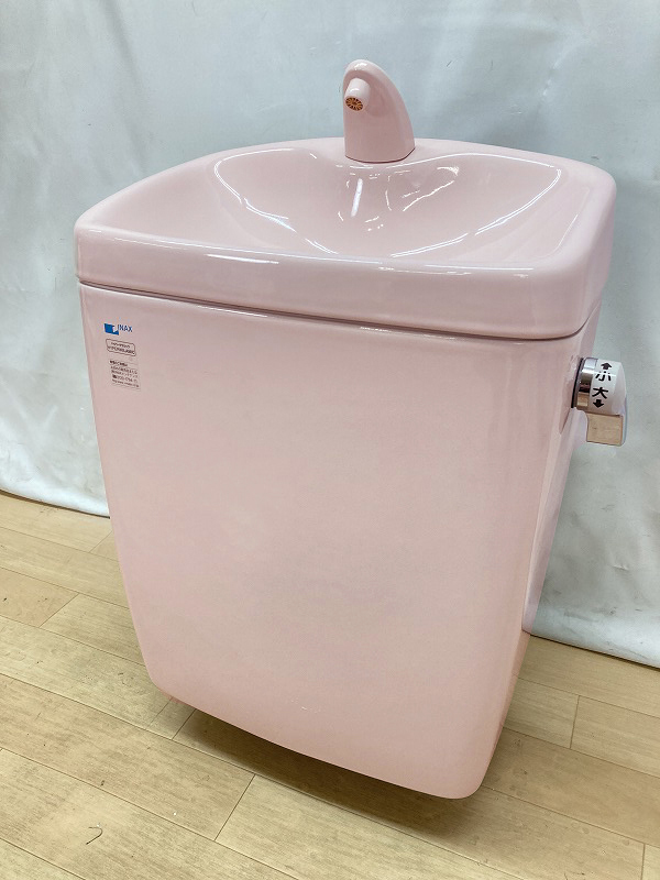 【美品】 INAX (イナックス) 洋式 トイレ便器 ロータンクと蓋のセット 「GDT-4820」 #LR8(ピンク）大阪市内　直接引き取り可☆