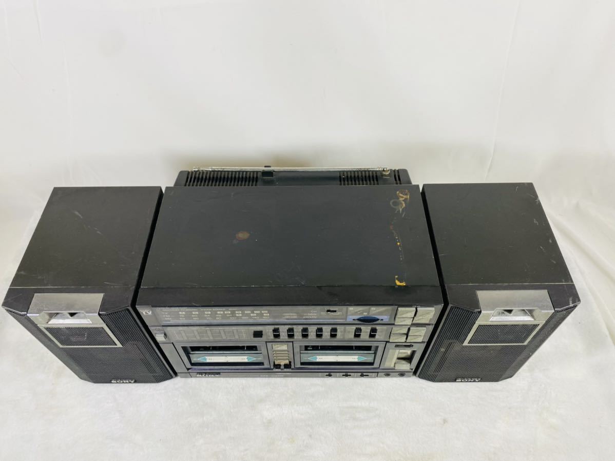 SONY Sony radio-cassette double cassette CFS-W900 junk 