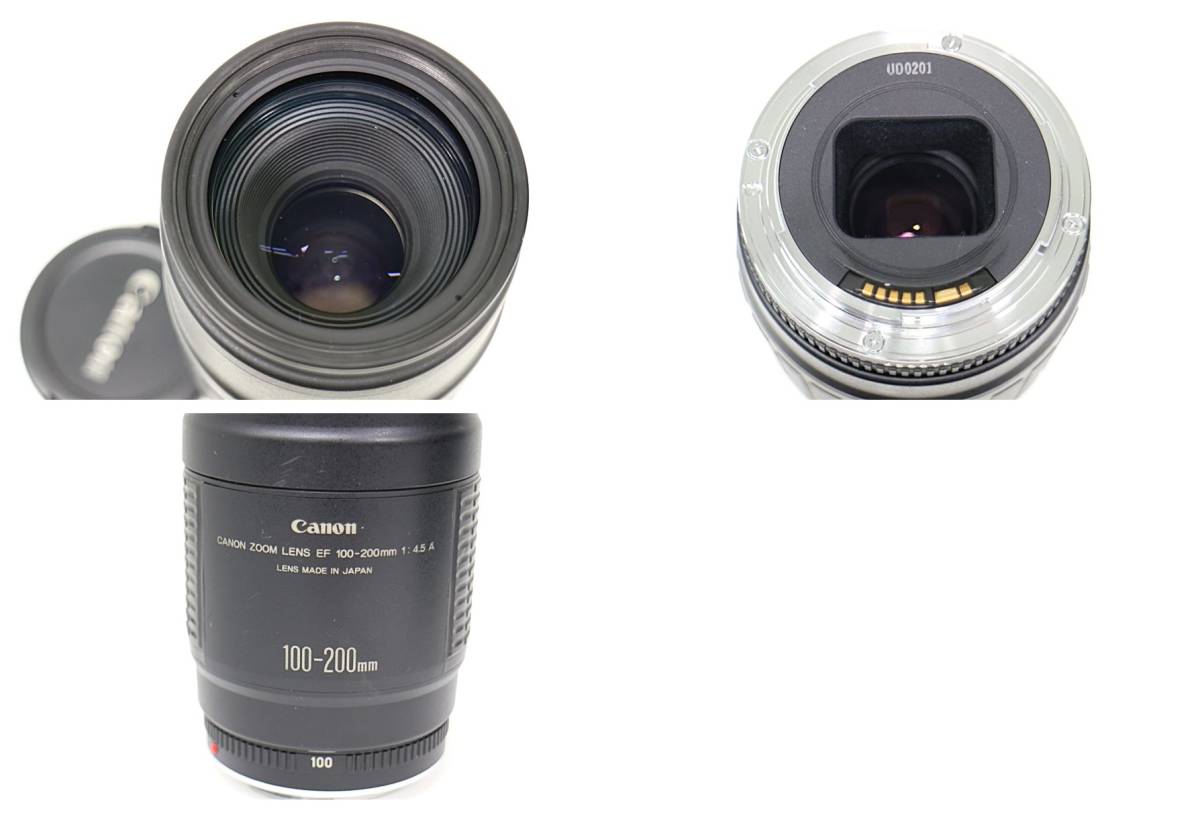 G12s99 レンズ CANON 90-300mm F4.5-5.6 100-200mm F4.5A 18-55mm F3.5-5.6IIUSM 35-80mm F4-5.6 動作未確認 60サイズ_画像4