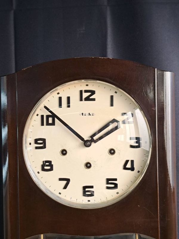 AICHI TOKAI 壁掛け時計 アイチ 型番：415 振り子 柱時計 ジャンク 5本 昭和レトロ ボンボン時計_画像2
