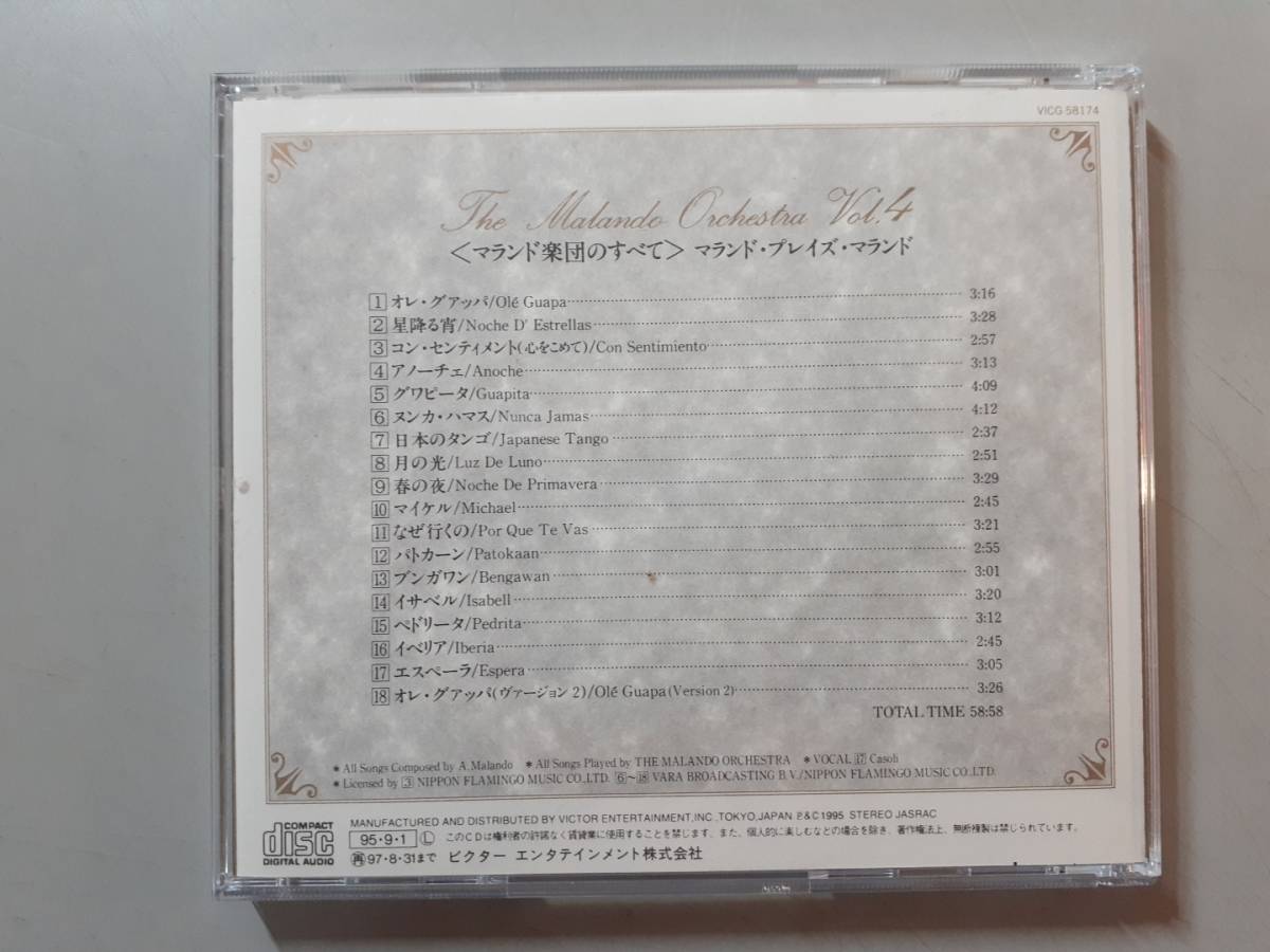 CD　マランド・プレイズ・マランド　マランド楽団のすべて　VICG-58174　1円_画像6