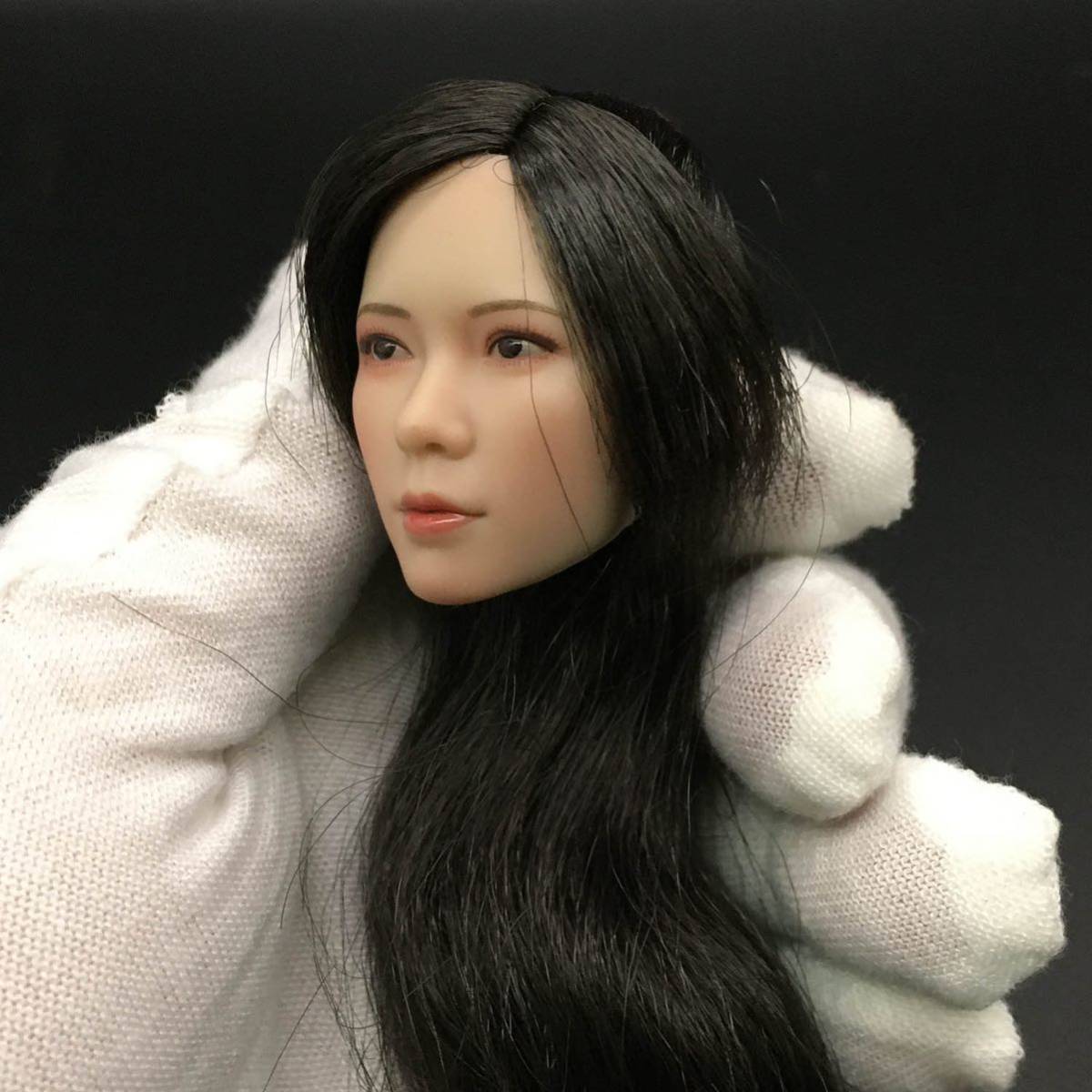 B263 1/6 figure head woman head . wool type rare goods 12 -inch doll beautiful young lady OB/TBLeague/Phicen/Jiaou doll element body correspondence sunburn 