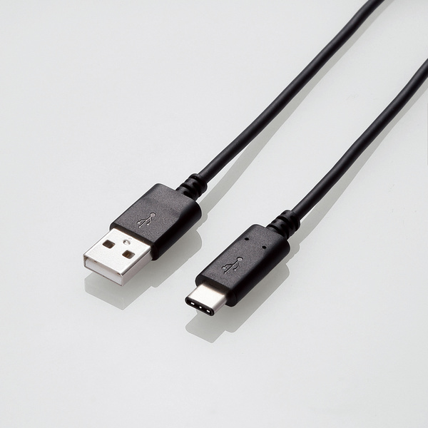 USB2.0ケーブル [A-C] 1.0m Certified Hi-Speed USB(USB2.0)の正規認証品 Chromebook対応認定を取得: U2C-AC10NBK_画像2
