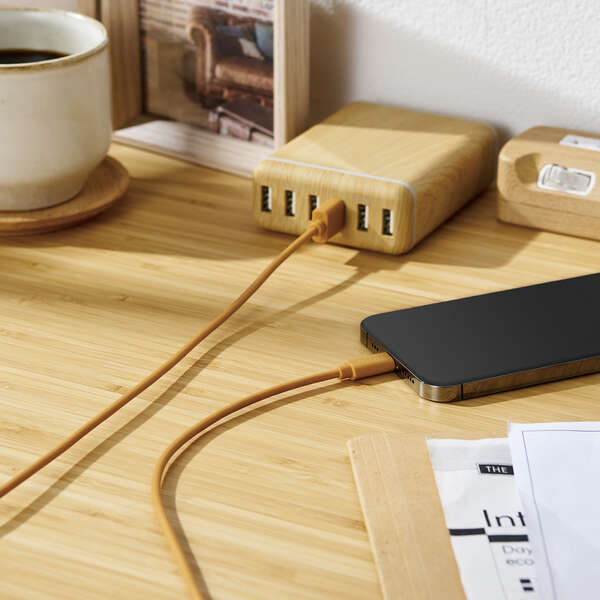 USB-A to Lightning кабель [A-Lightning] 1.0m стол . мебель и т.п.. интерьер .... кабель цвет принятие : MPA-UALI10LB