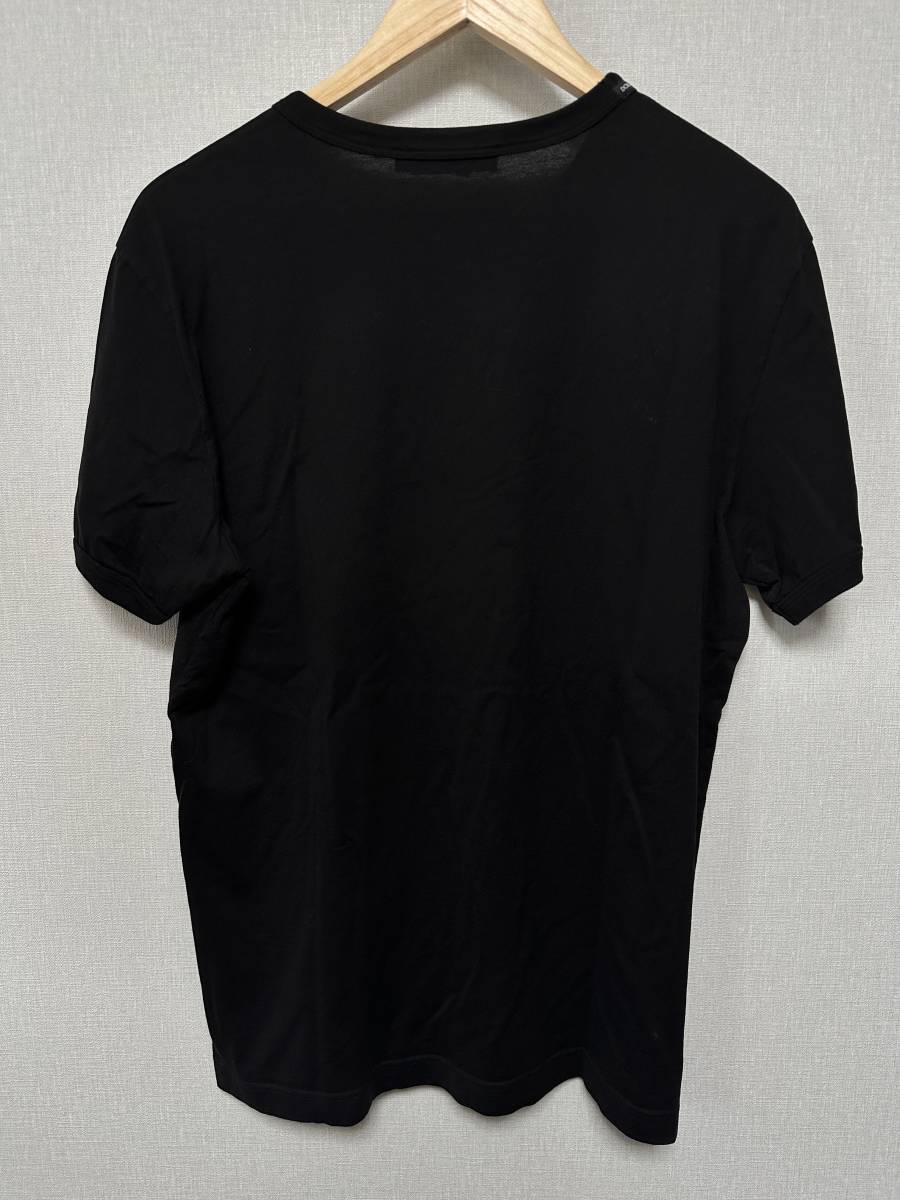 【クリーニング済み】DOLCE&GABBANA ドルチェ＆ガッバーナ DG刺繍 ドルガバ Tシャツ メンズ 48 高年式モデル 国内正規品_画像2