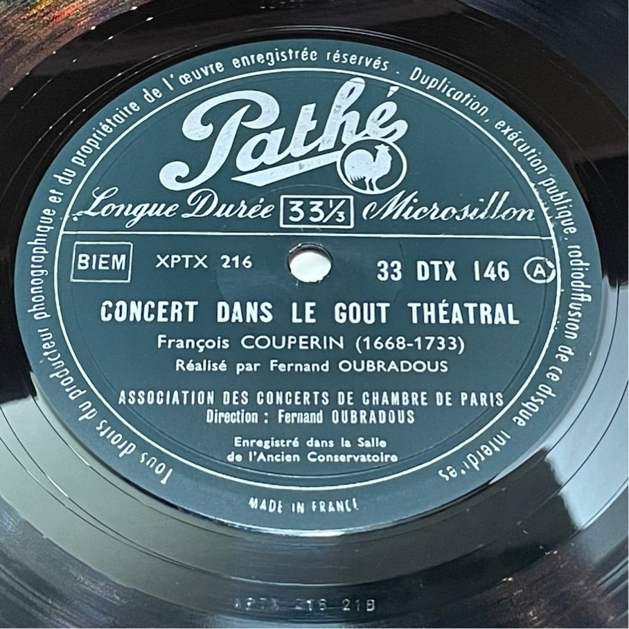 ☆洗浄済 ラモー 優雅なインドの国々 クープラン協奏曲 ウーブラドゥ 仏Pathe 33DTX146 LP_画像4