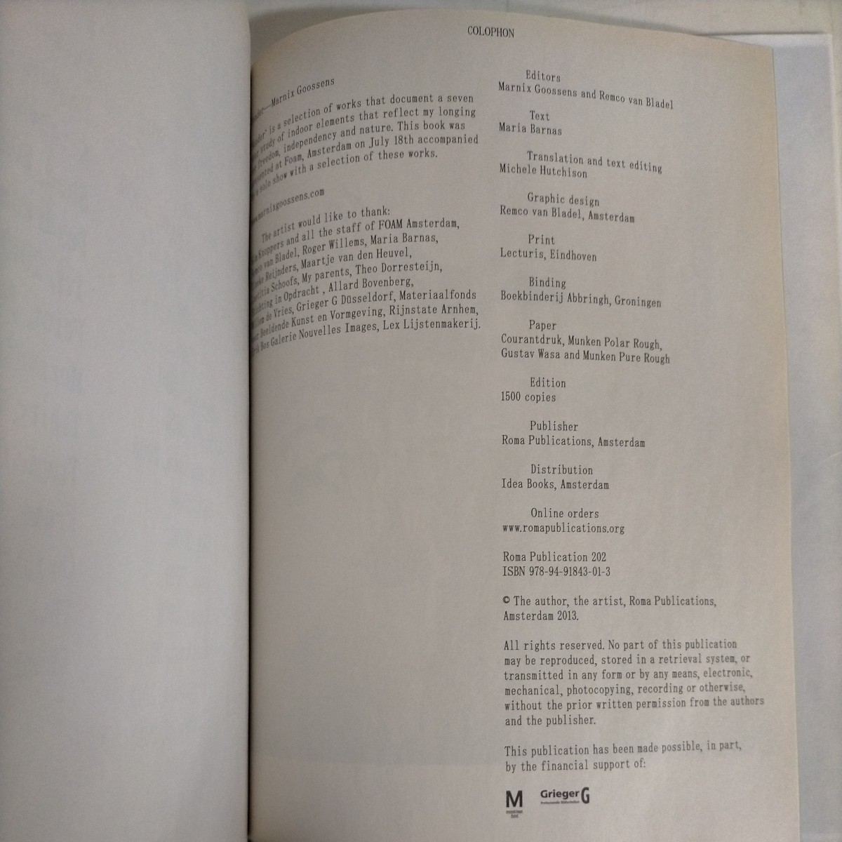 【洋書】YONDER MARNIX GOOSSENS Marnix Goossens 2013年◇古本/微スレ微ヤケ有/表紙シミ有/現状渡し/ノークレームノーリターン_画像7