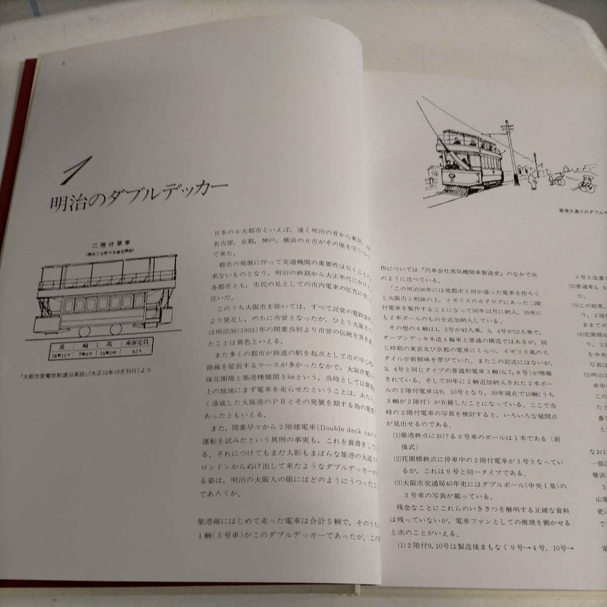 高松吉太郎 水の都の赤い電車 プレス・アイゼンバーン 初版 1000部限定▲古本/函カバー擦れシミヤケ傷み/頁シミ剥がれ/小口ヤケ/大阪/鉄道_画像9