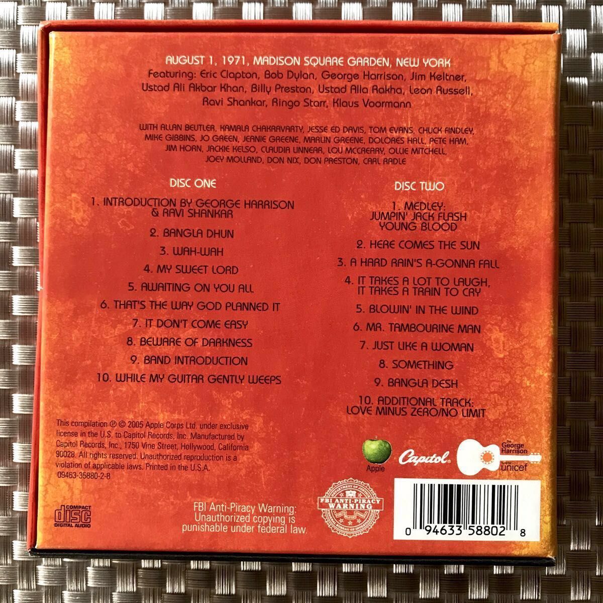 ◆George Harrison & Friends《The Concert for Bangladesh》(2CD･輸入盤)