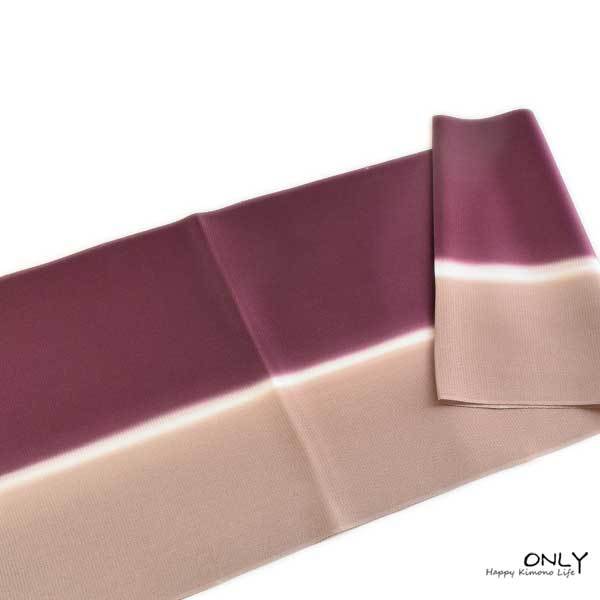  obi age gradation silk . after crepe-de-chine -ply eyes hand ..... made in Japan new work visit wear attaching lowering undecorated fabric fine pattern etc. ONLY 8342