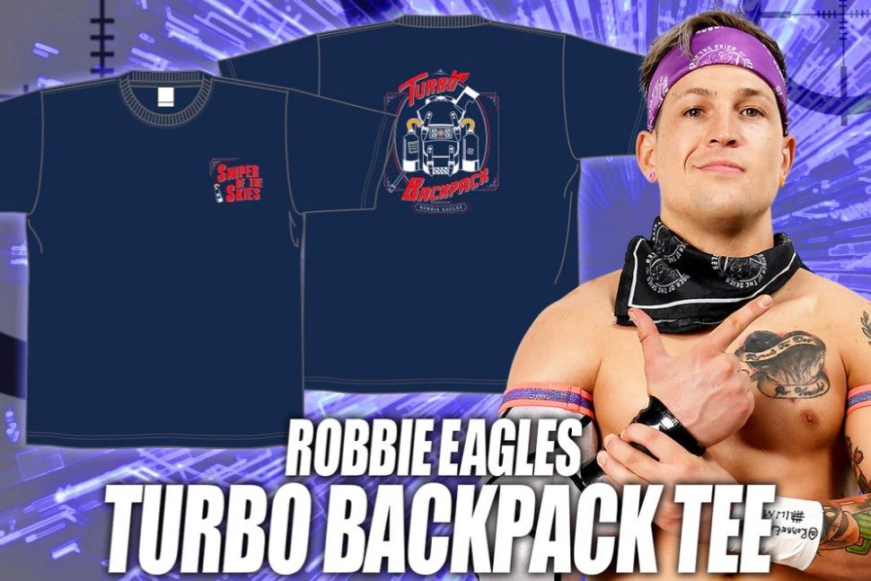 【新品】ロビー・イーグルス「TURBO BACKPACK」Tシャツ《XLサイズ》新日本プロレス