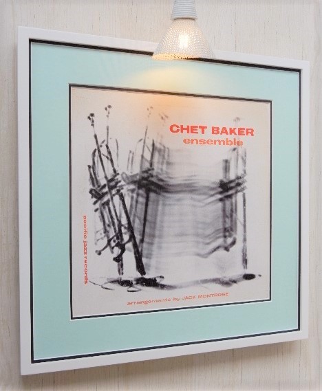 チェット・ベイカー/レコードジャケ ポスター額付き/Chet Baker/Ensemble/Jazz Album Framed/ジャズ/トランペット/Art decorate display_画像5