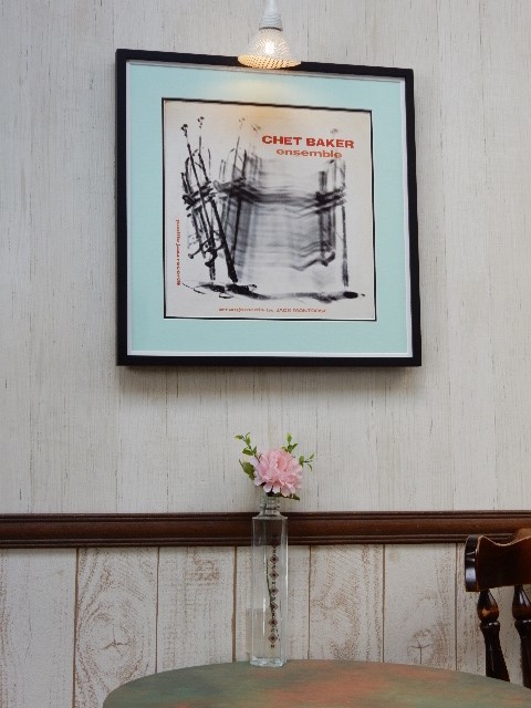 チェット・ベイカー/レコードジャケ ポスター額付き/Chet Baker/Ensemble/Jazz Album Framed/ジャズ/トランペット/Art decorate display_画像4